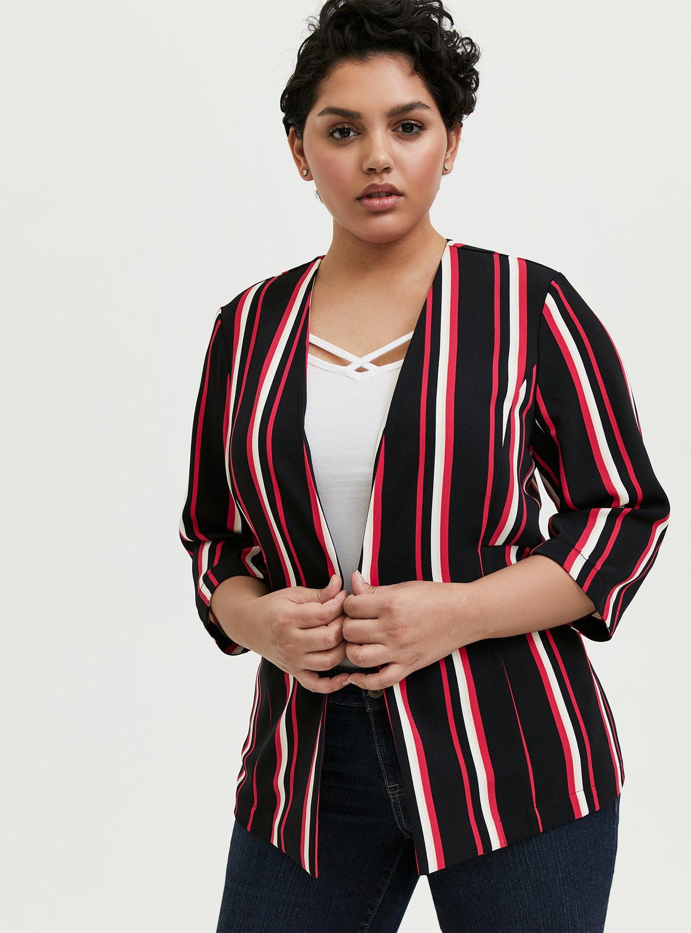 Plus Size - Collarless Classic Fit Blazer - Torrid