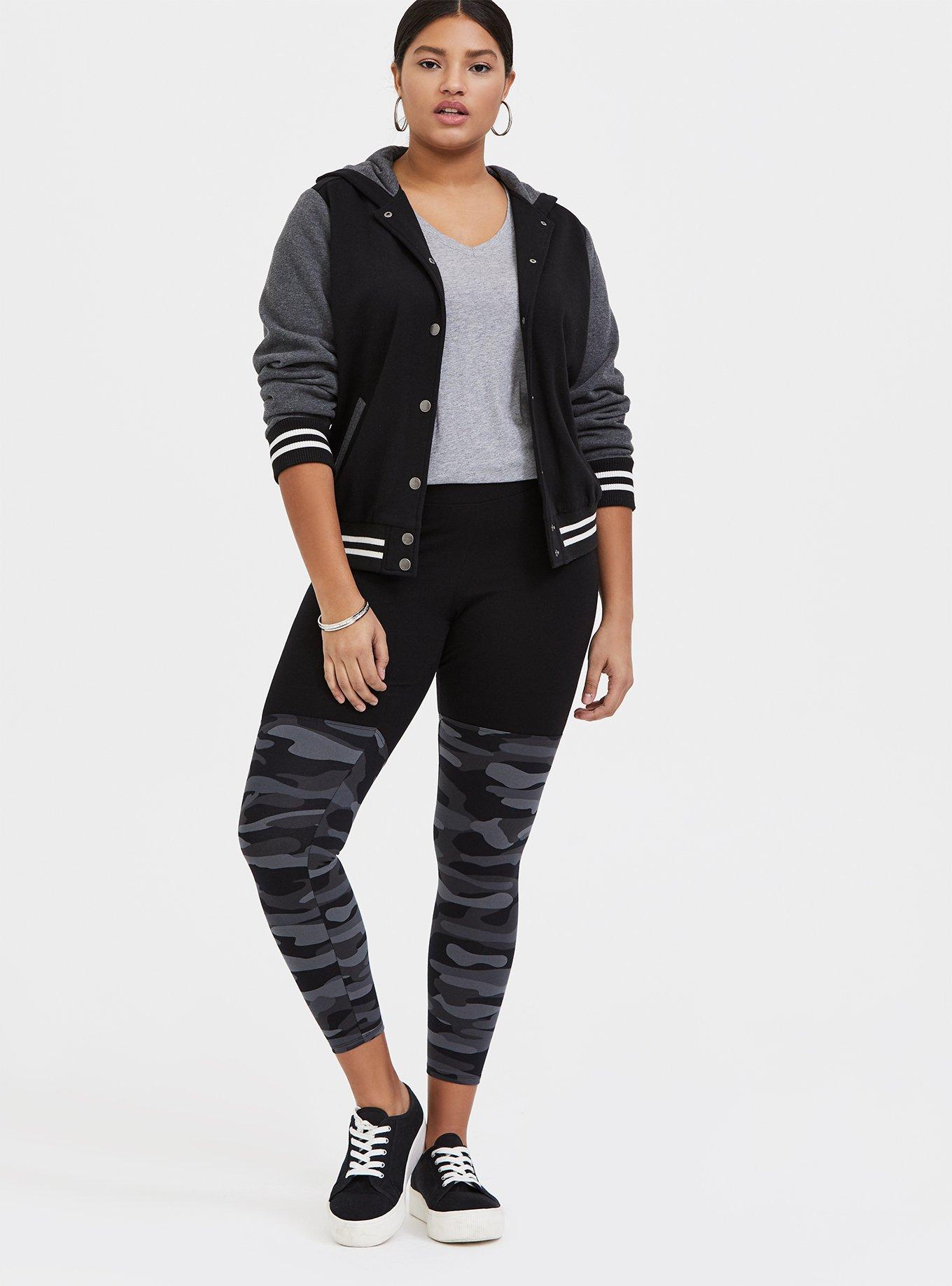 Crop Premium Legging - Grey Camo, CAMO, alternate