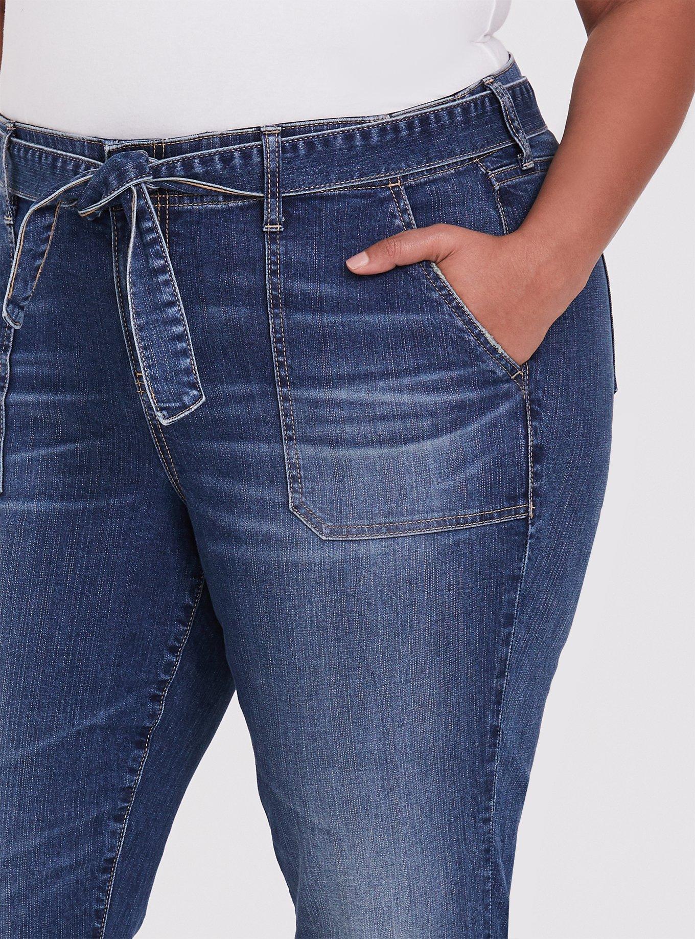 Plus Size Straight Vintage Stretch Mid-Rise Utility Pocket Jean, SHELBY 68, alternate