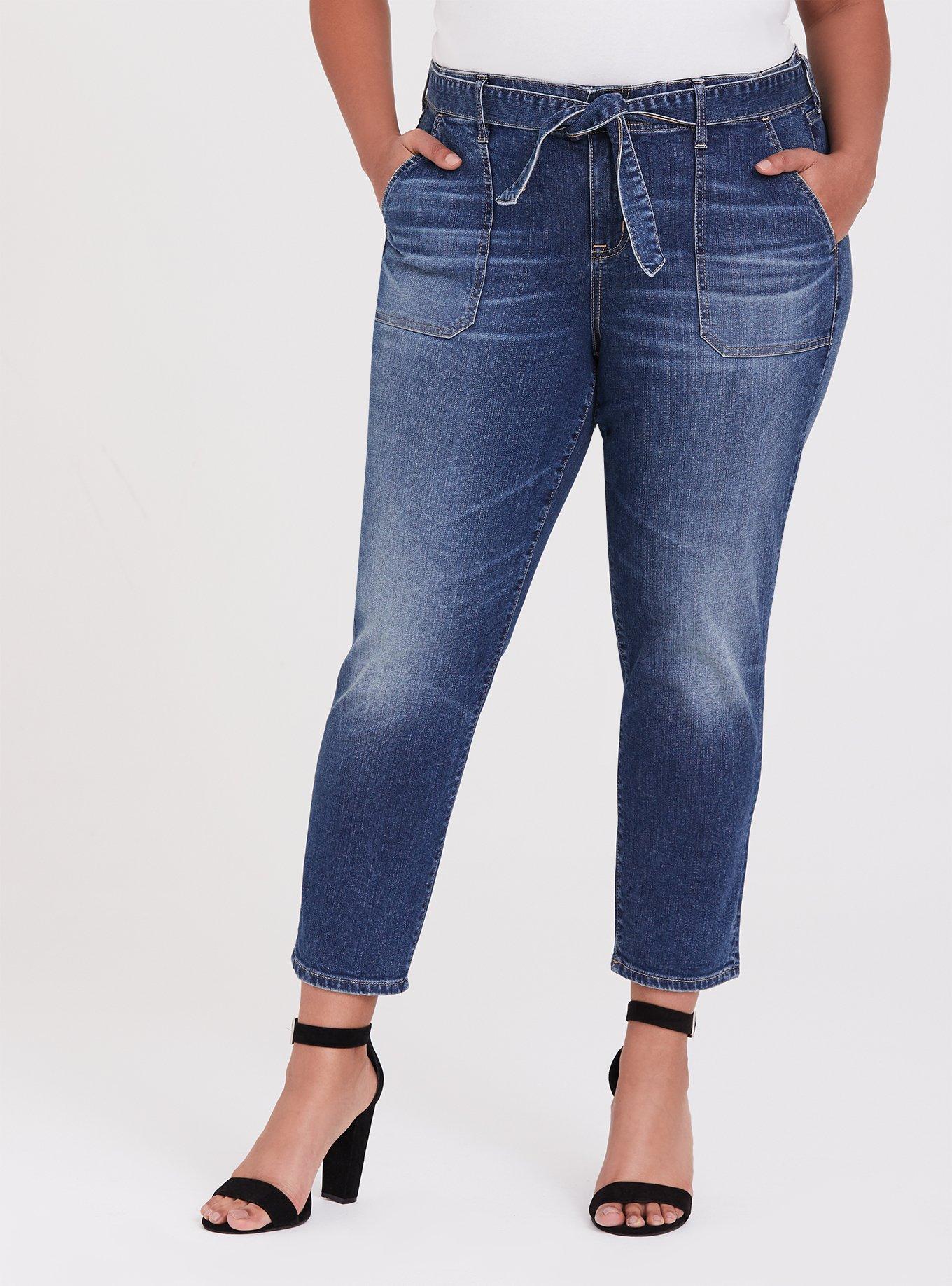 Plus Size Straight Vintage Stretch Mid-Rise Utility Pocket Jean, SHELBY 68, hi-res