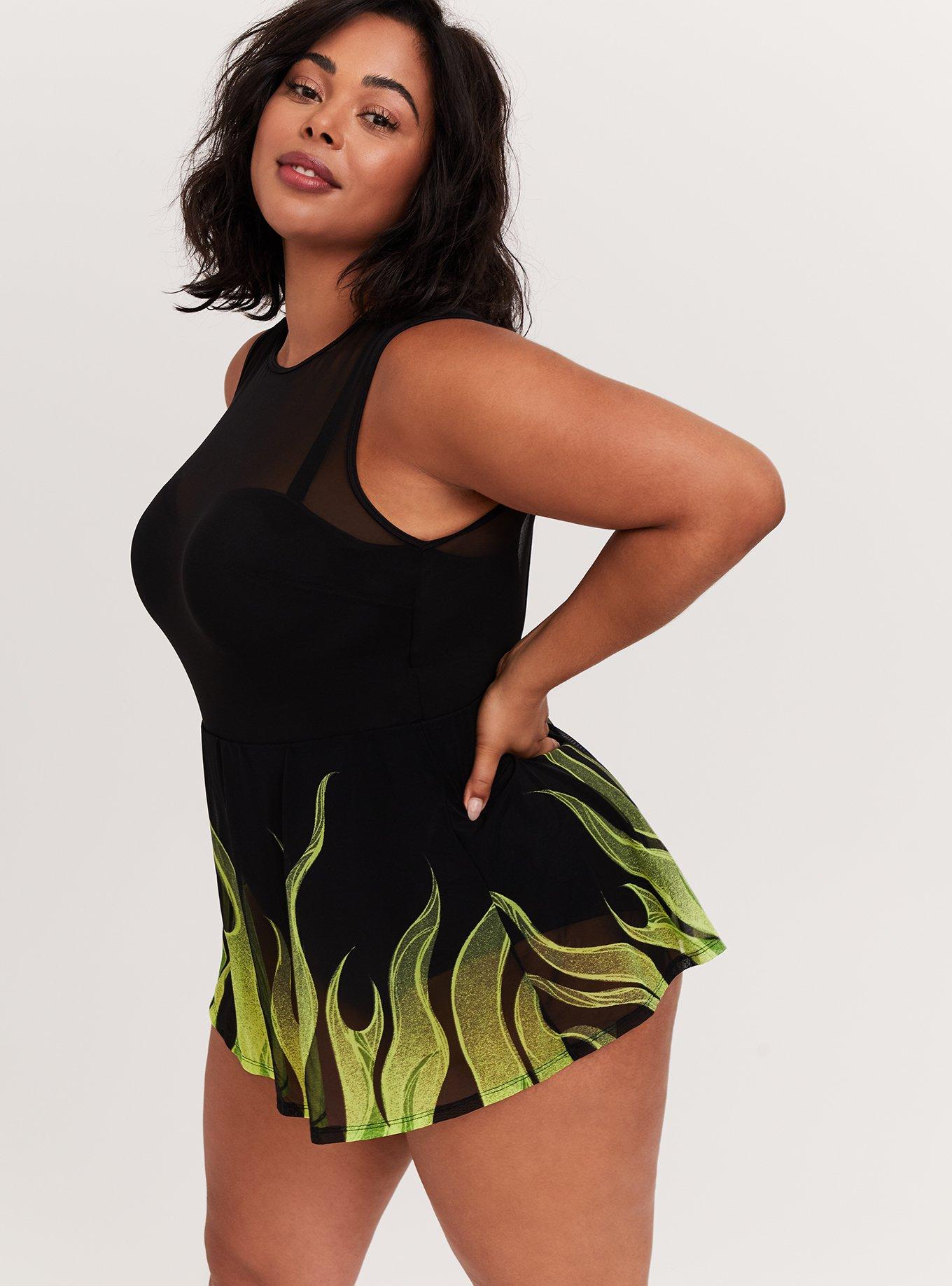 Plus Size - Disney Sleeping Beauty Maleficent Underwire One-Piece