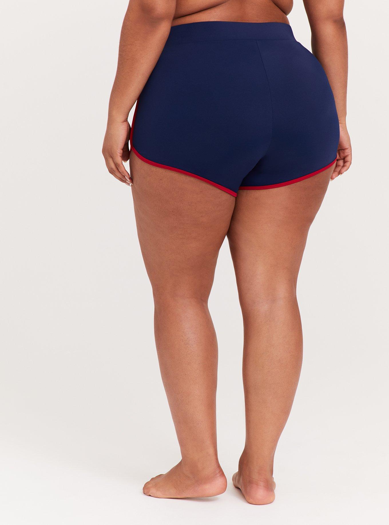 Jaws Navy & Red Dolphin Hem Swim Short, MULTI, alternate