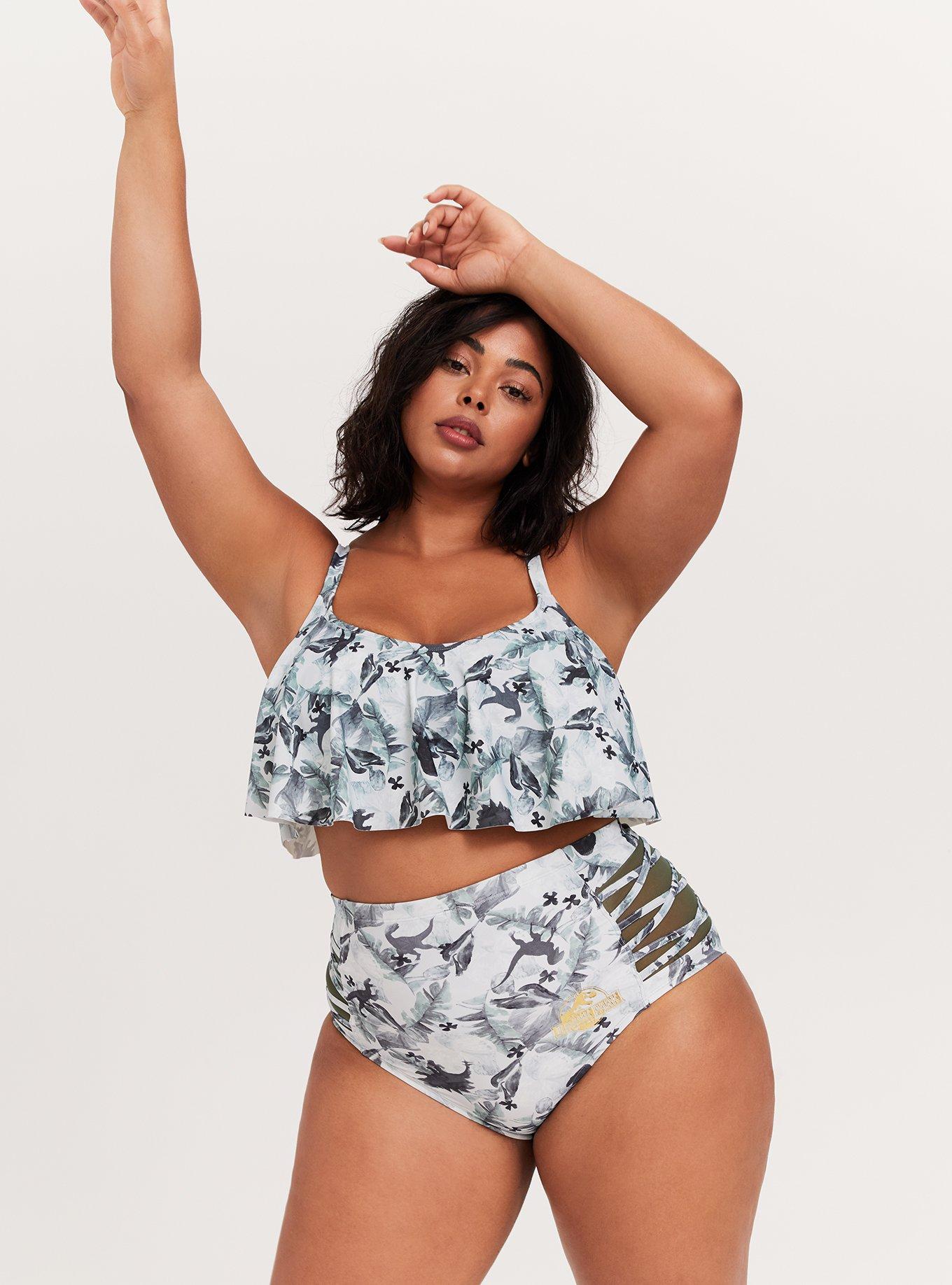 Plus Size - Wireless Cage Front Bikini Top - Torrid