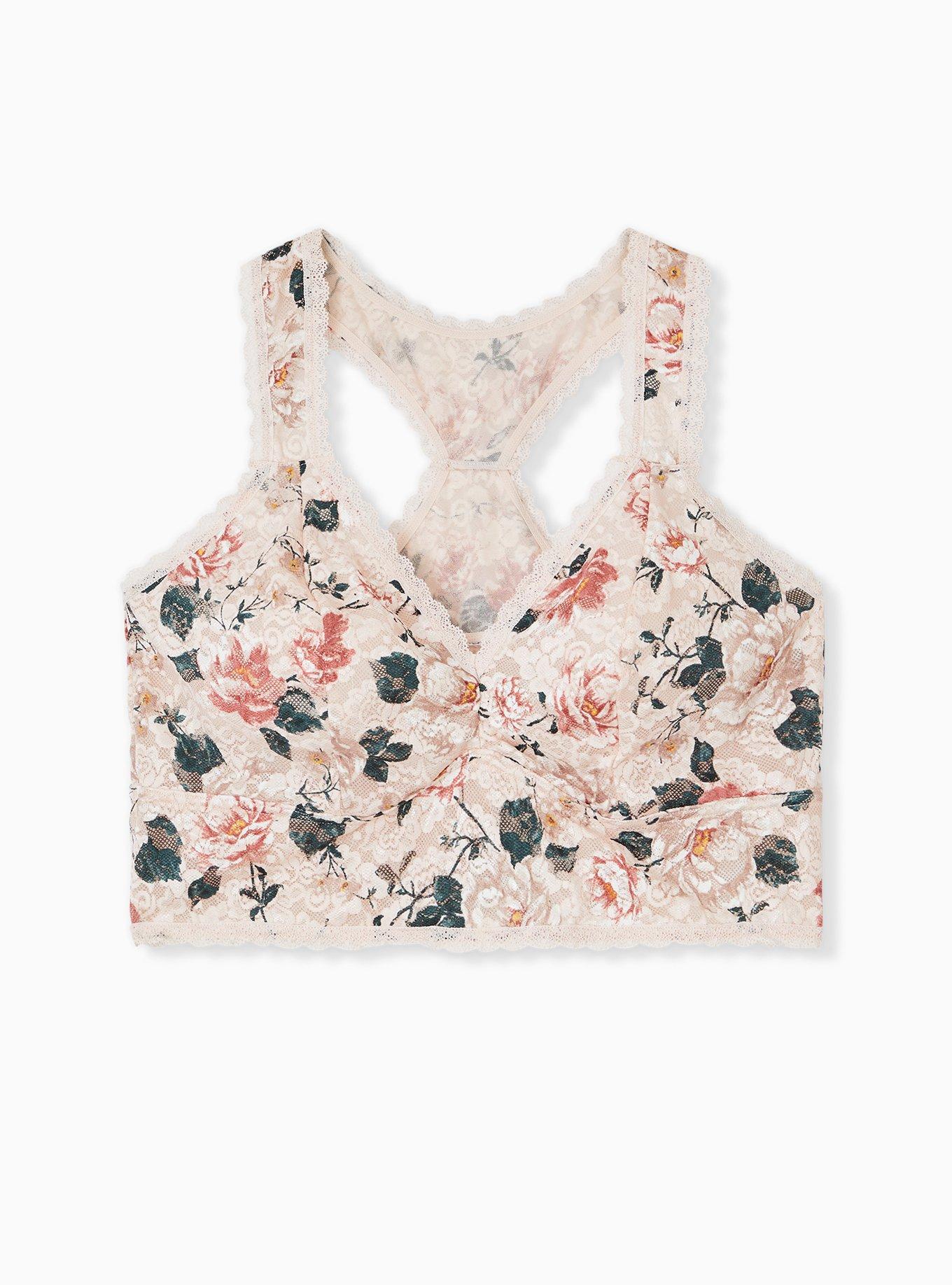 Dark Purple Lace Racerback Bralette, PLUM PURPLE, hi-res