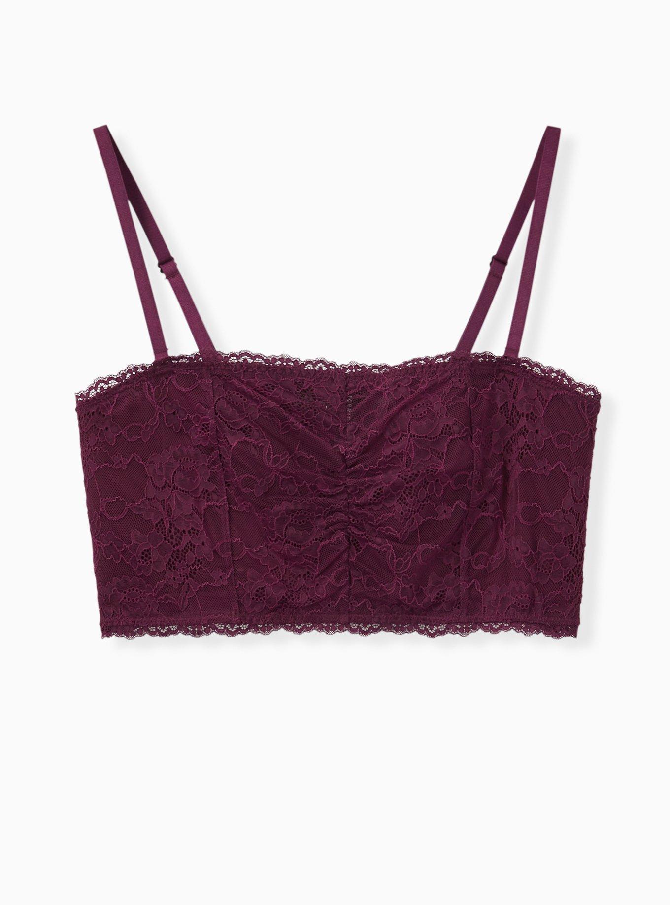 purple lace bandeau