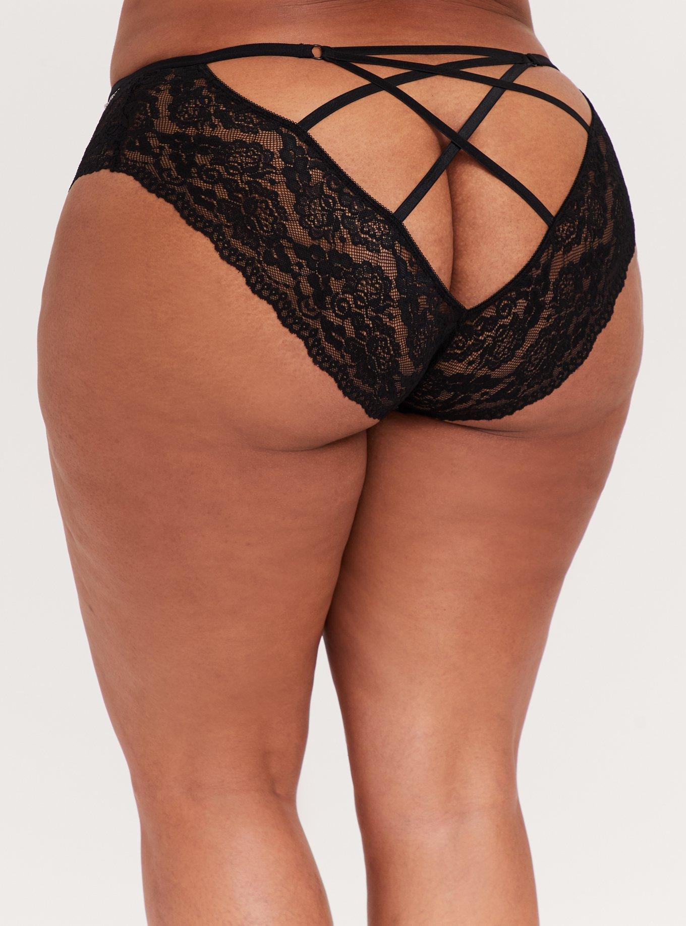 Black Snakeskin Print Microfiber & Lace Back Hipster Panty, ELECTRIC SNAKE, hi-res