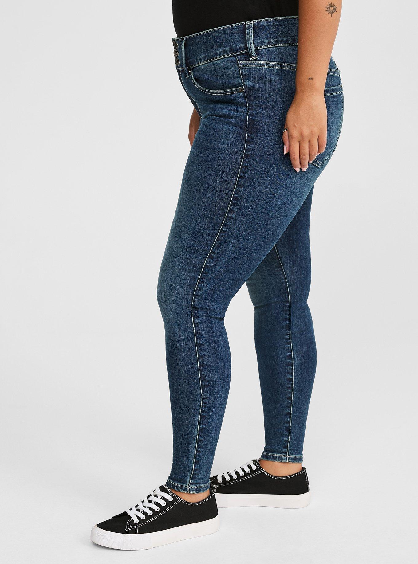 Sky High Rise Universal Distressed Legging Jeans