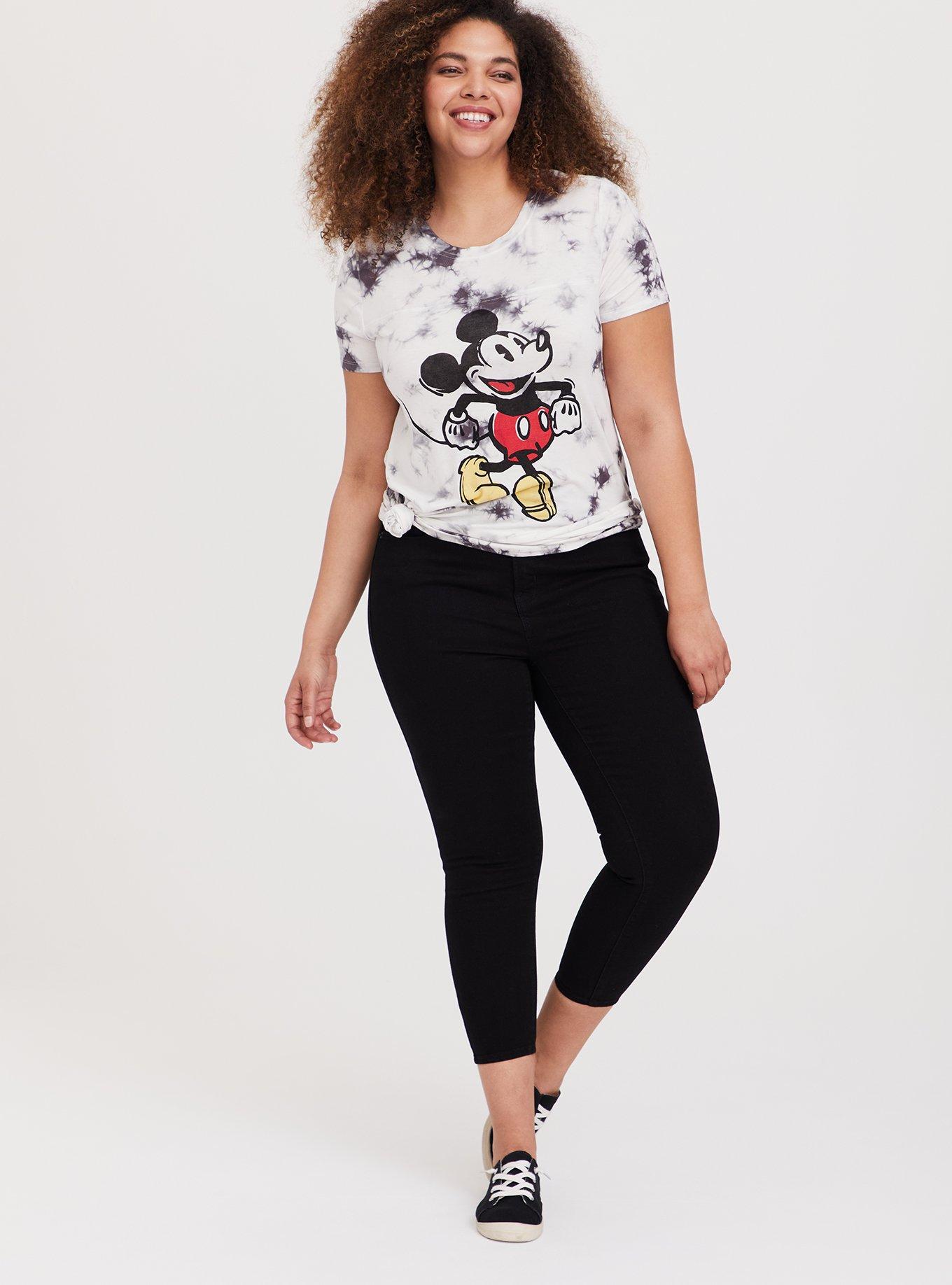 Plus Size - Disney Mickey Mouse Baseball Jersey Top - Torrid