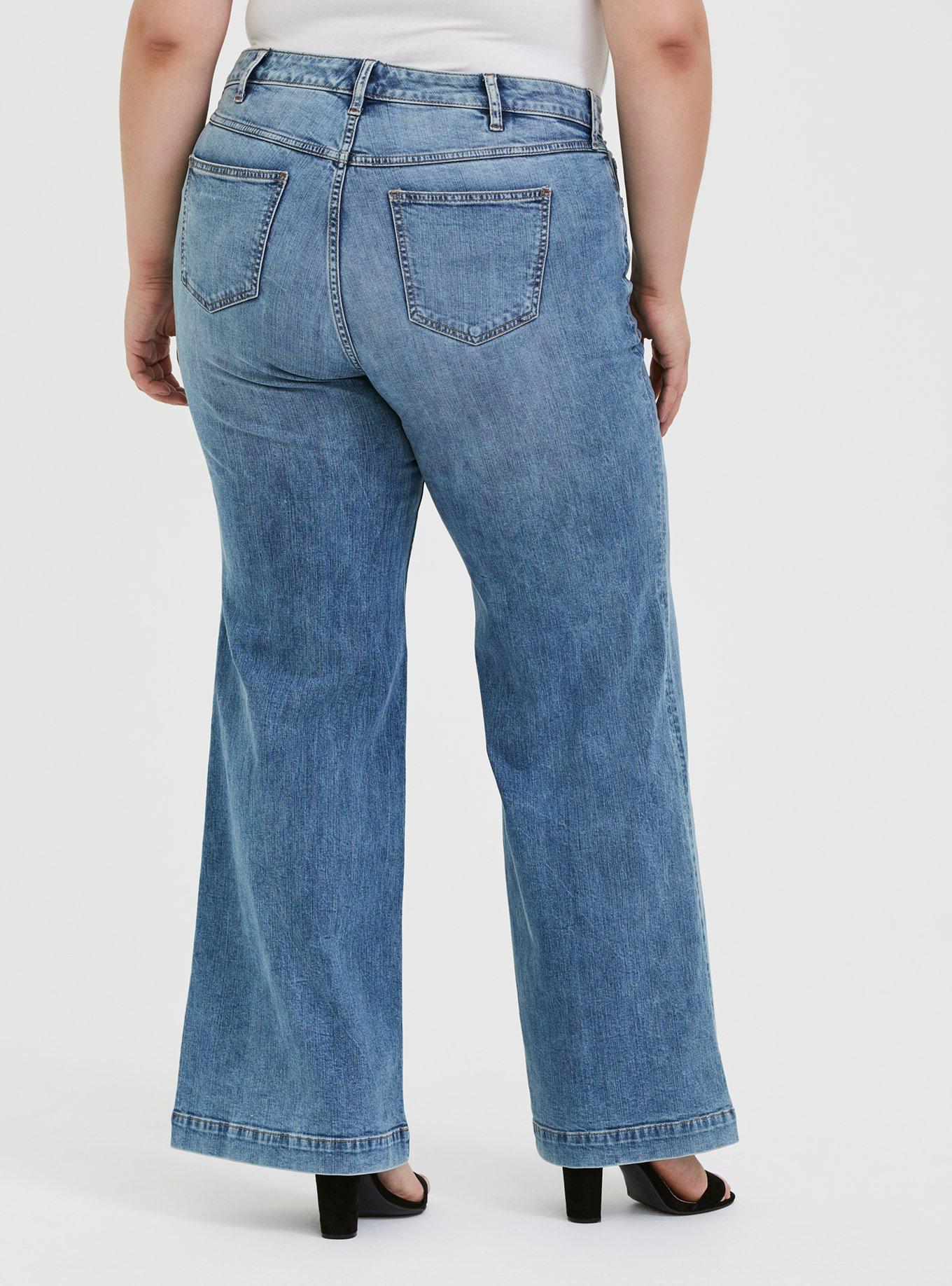Wide Leg Vintage Stretch High-Rise Jean, SLOW MOTION, alternate