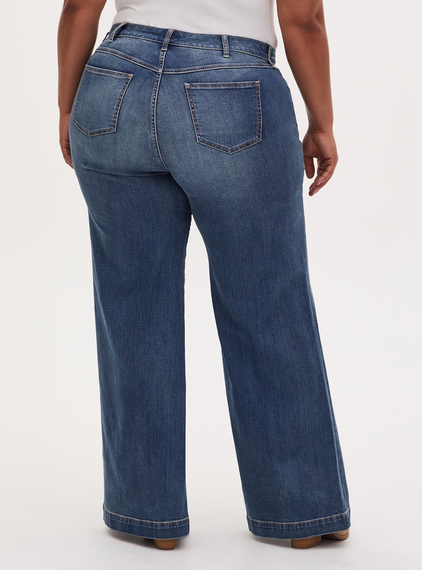 Plus Size - Wide Leg Vintage Stretch High-Rise Jean - Torrid