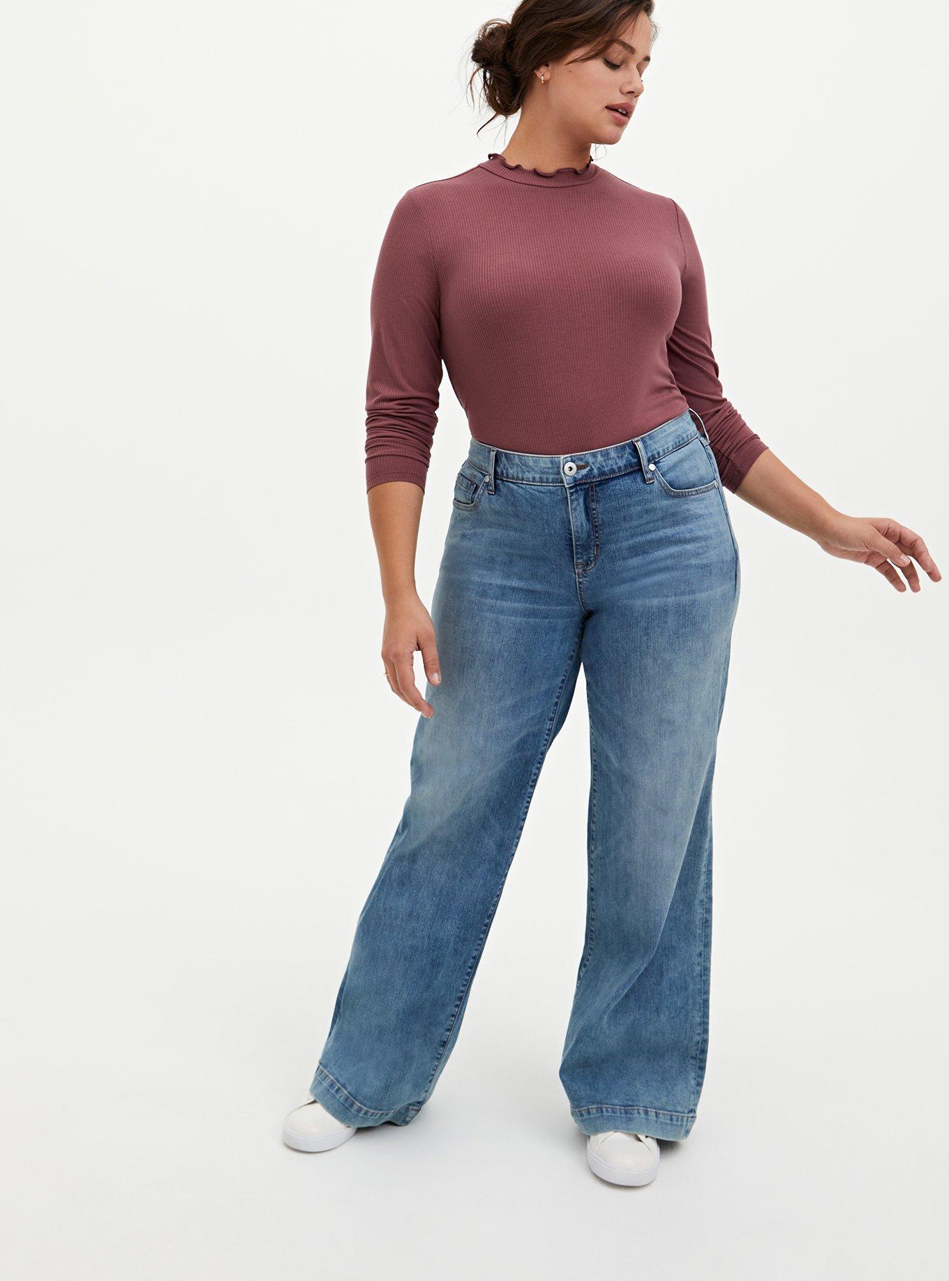 Awesome 1980s Purple High Waisted Straight Leg Denim Stretch Jeans