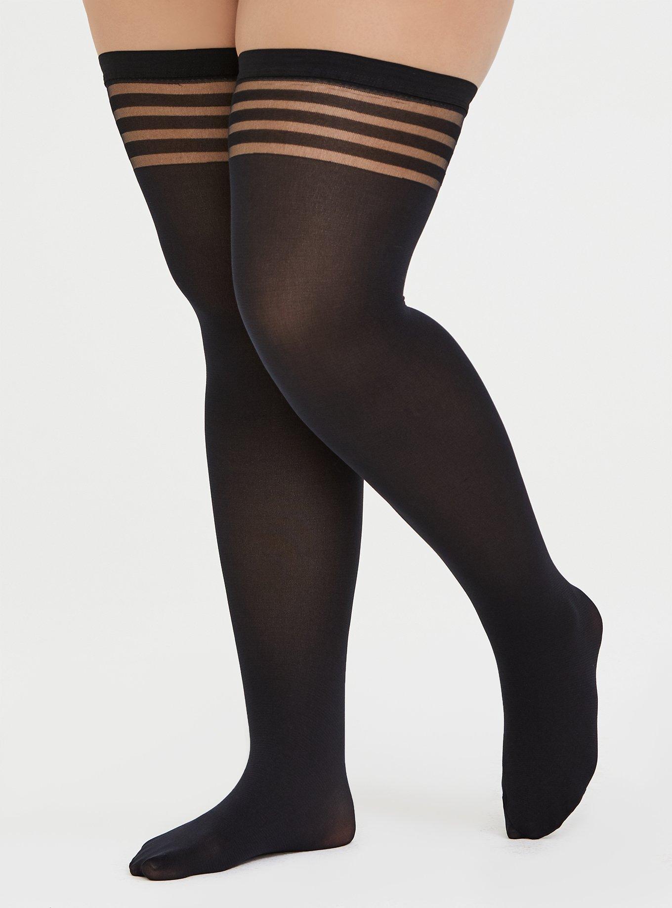 White Thigh High Socks - Snag – Snag Canada