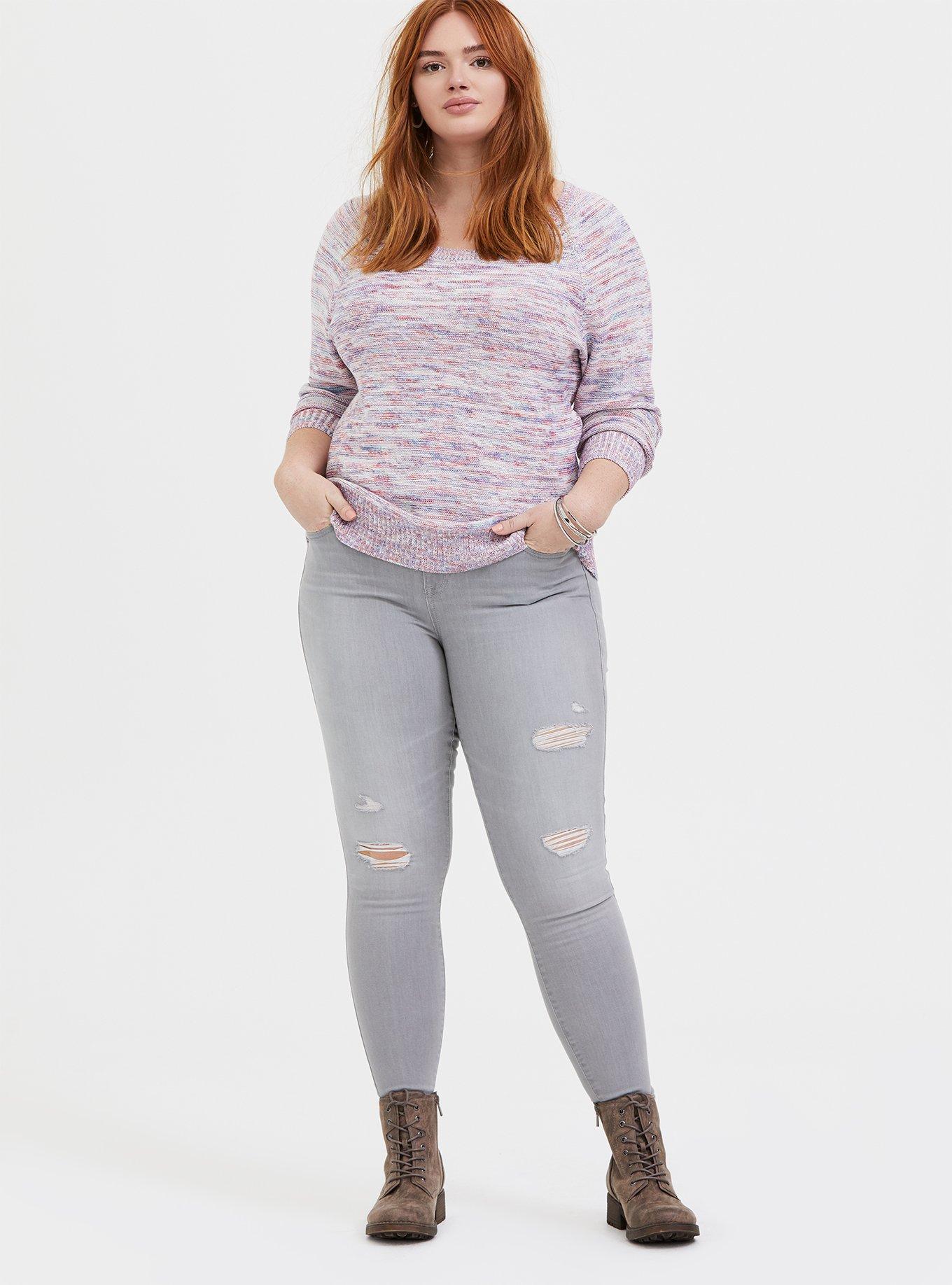 Plus size cheap confetti sweater