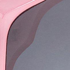 Plus Size Cateye Smoke Lens Sunglasses, PINK, swatch