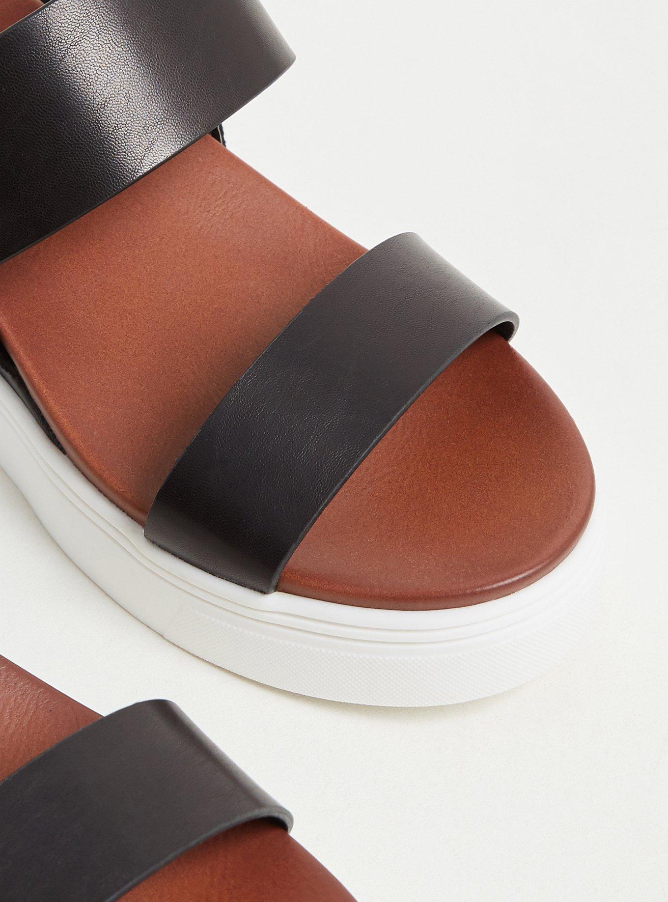 Plus Size - Faux Leather Wedge Sandal (WW) - Torrid