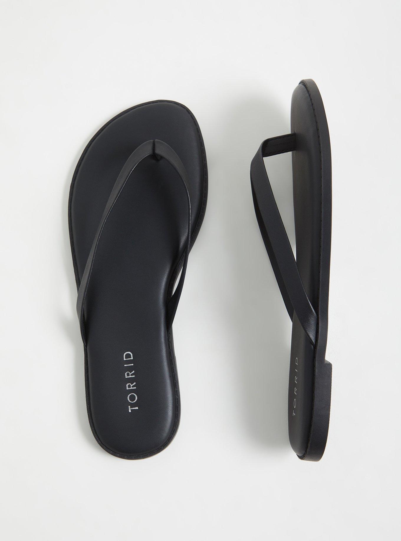 Plus Size - Faux Leather Flip Flop (WW) - Torrid