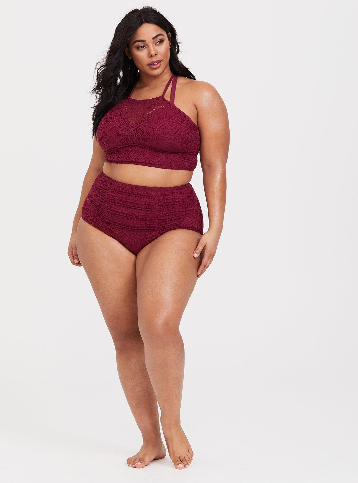 Torrid crochet store swim bottom