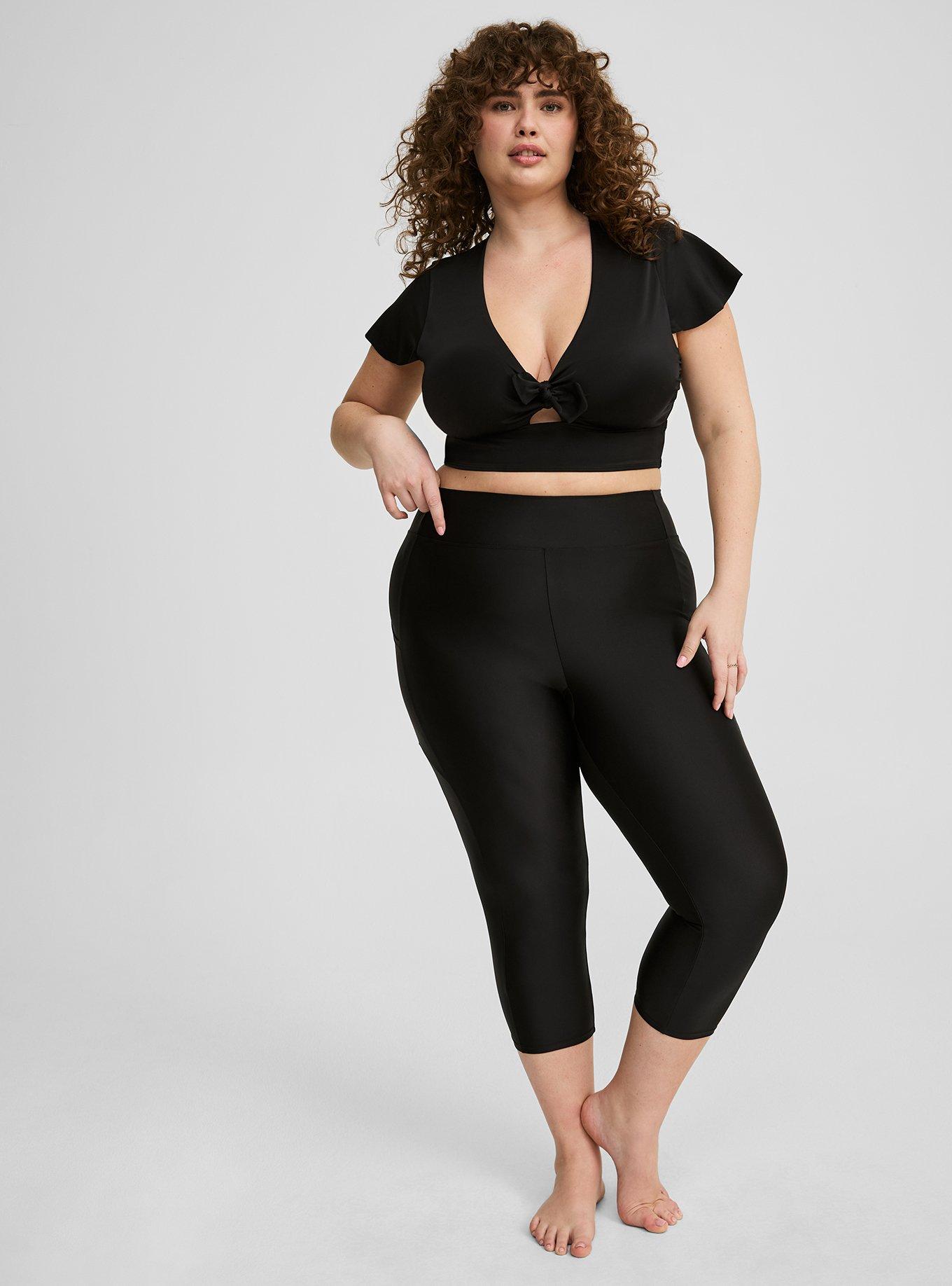 High-Rise Pocket Capri Swim Legging