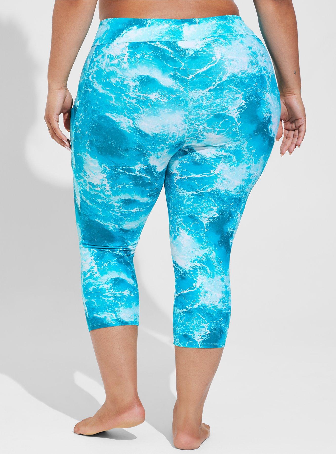 High-Rise Pocket Capri Swim Legging  Swim leggings, Plus size swimwear,  Curvy girl fashion