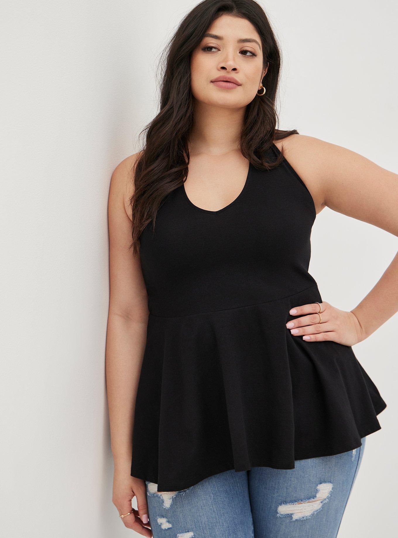 Plus Size - Foxy Halter Neck Peplum Top - Torrid