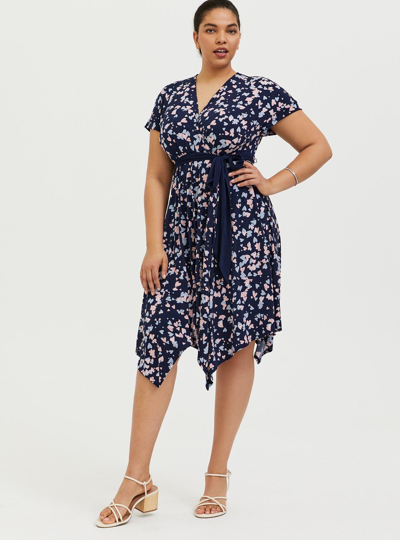 Torrid navy outlet dress