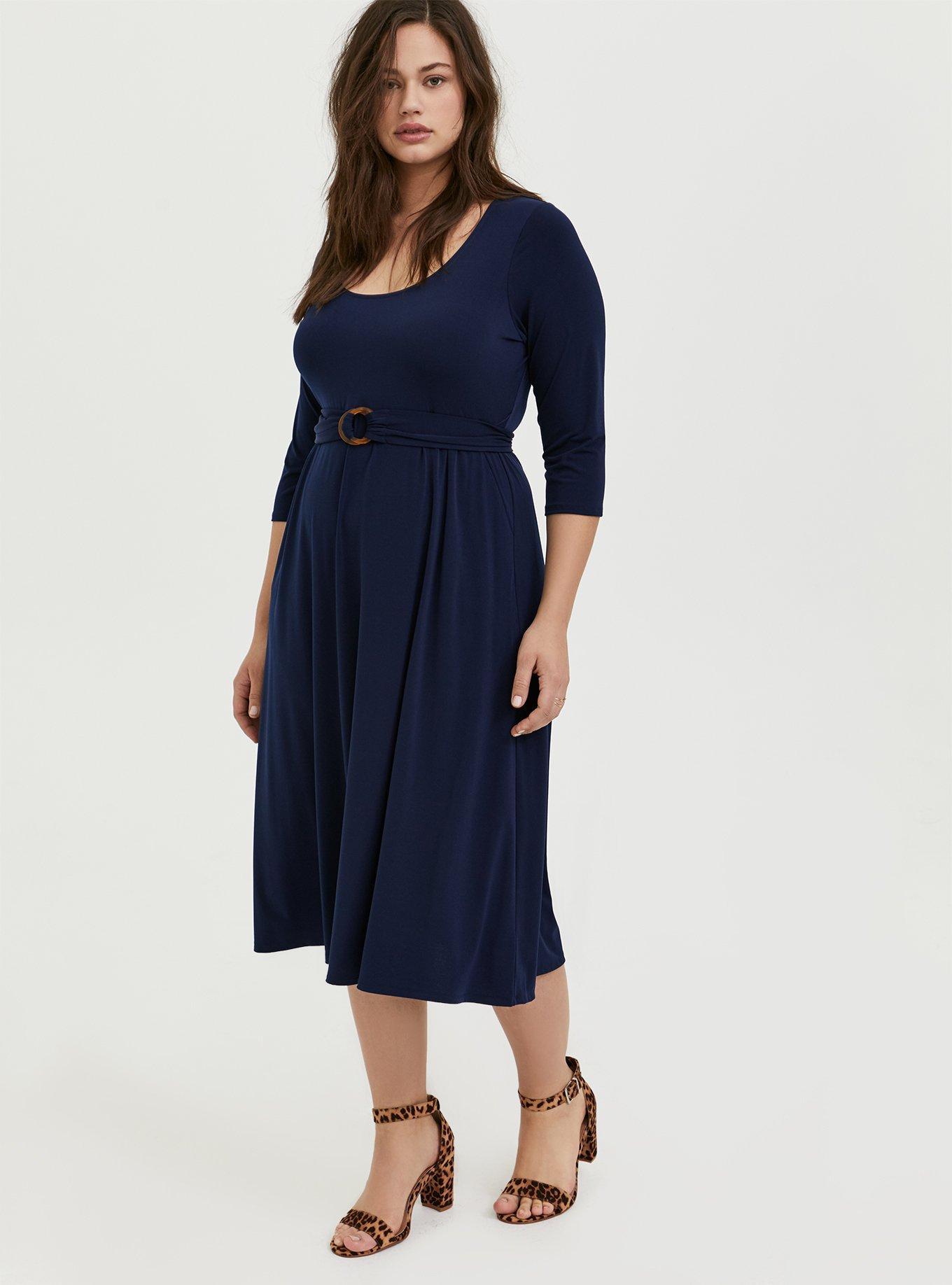 Torrid navy hotsell blue dress