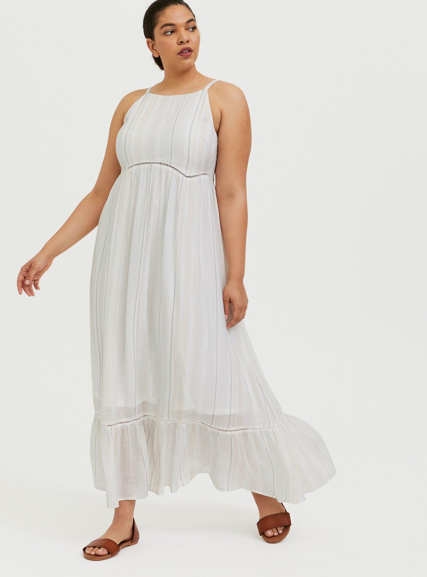 Torrid white 2025 maxi dress