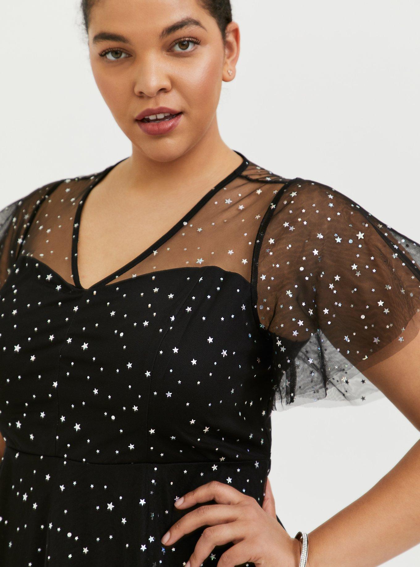 TORRID Full-Coverage Balconette Lightly Lined Retro Dot Mesh 360