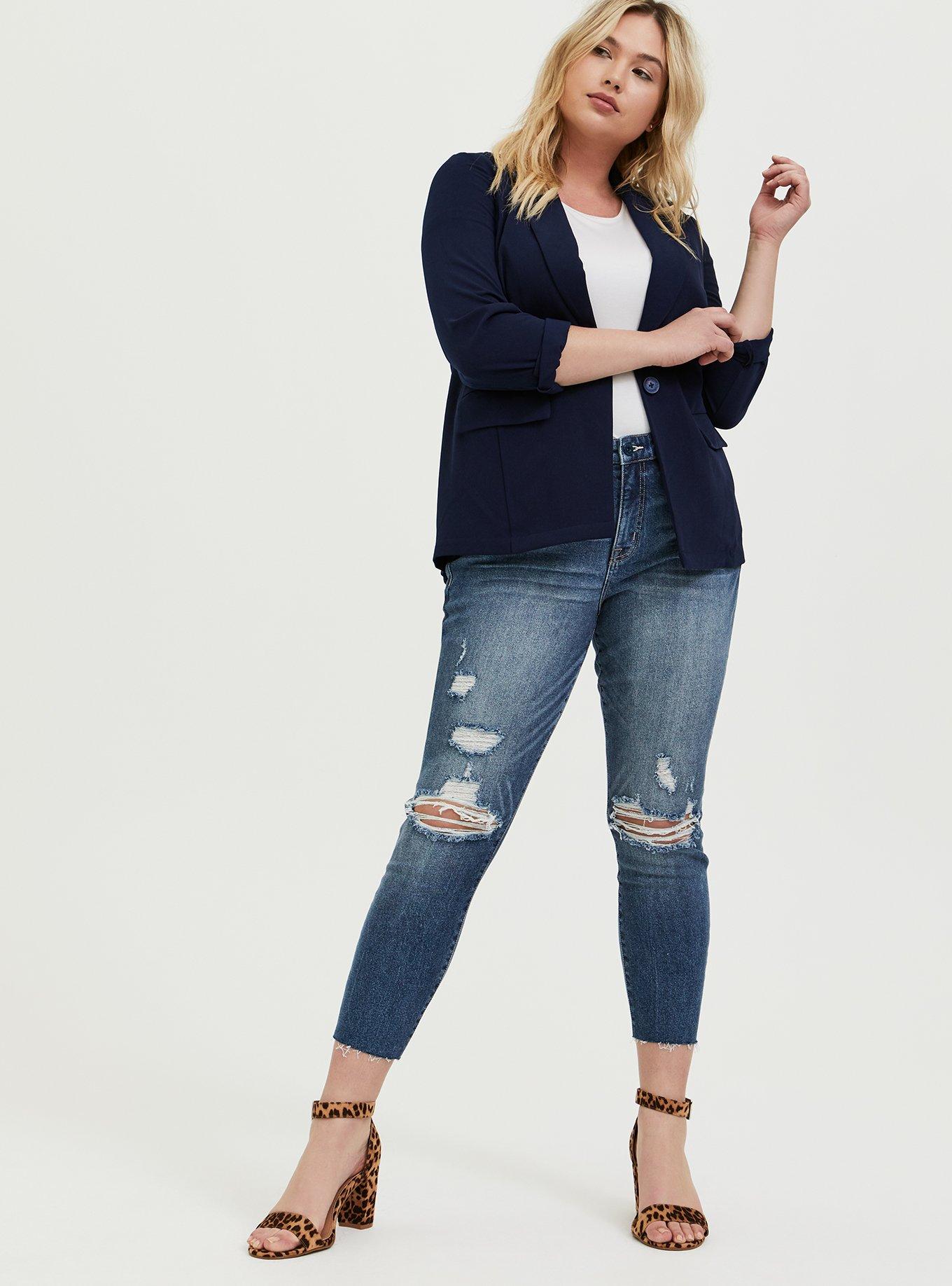 Boyfriend Blazer, PEACOAT, alternate