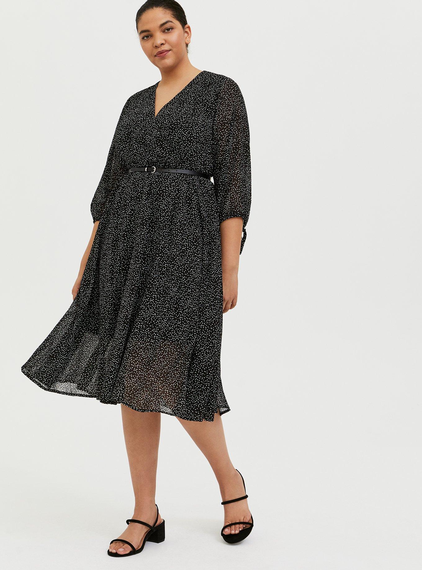 Plus Size - Polka Dot Shirt Dress - Torrid