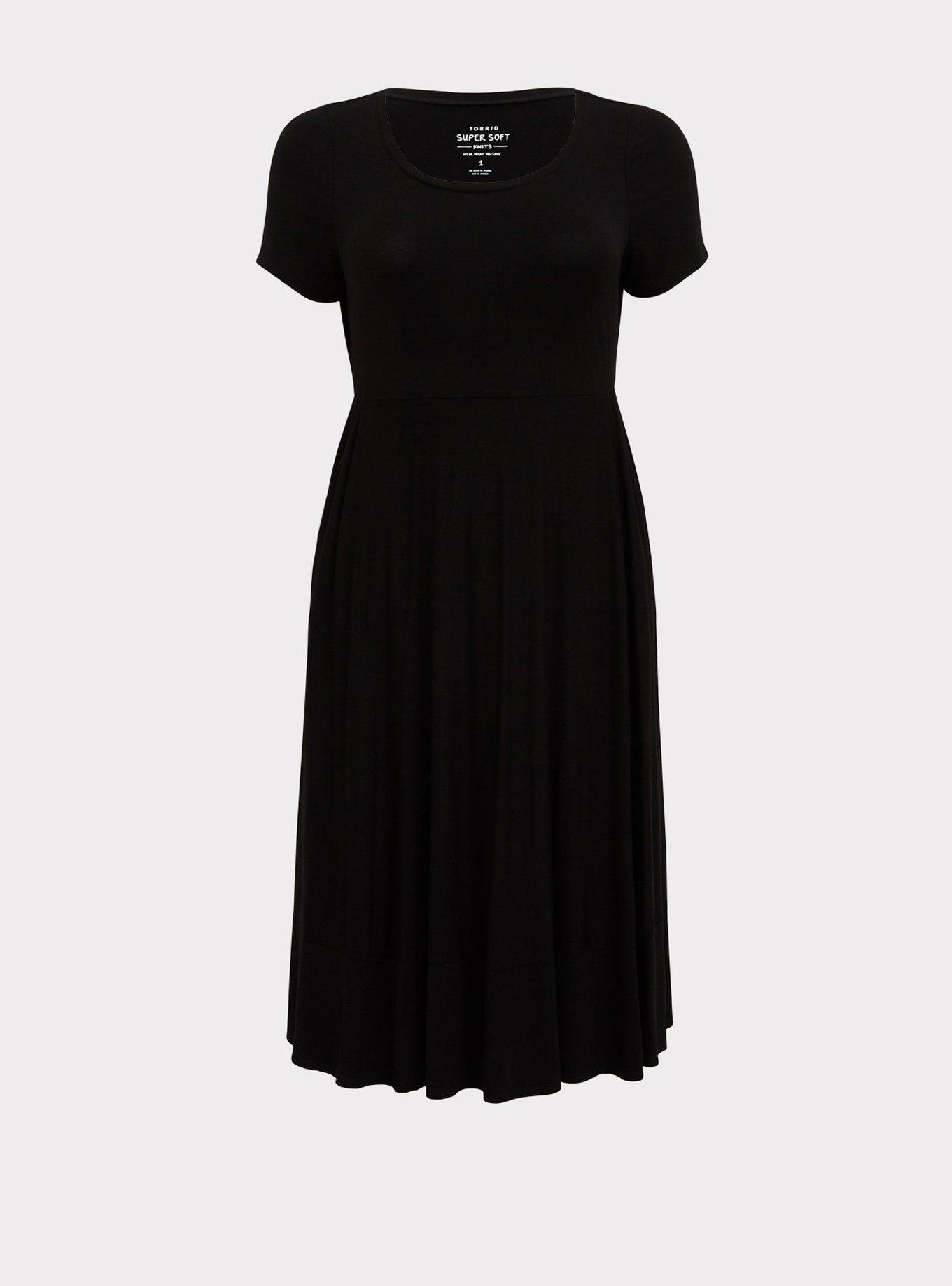 Plus Size - Midi Super Soft Dress - Torrid