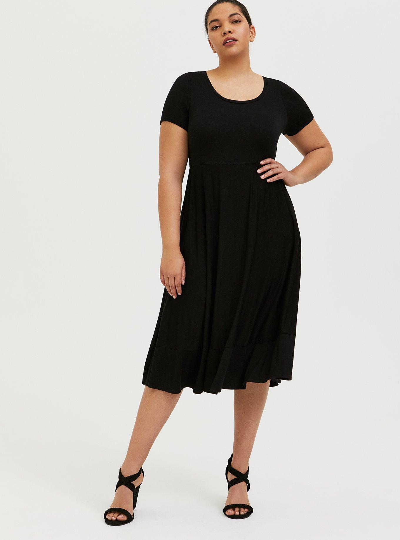 Plus Size - Midi Super Soft Dress - Torrid