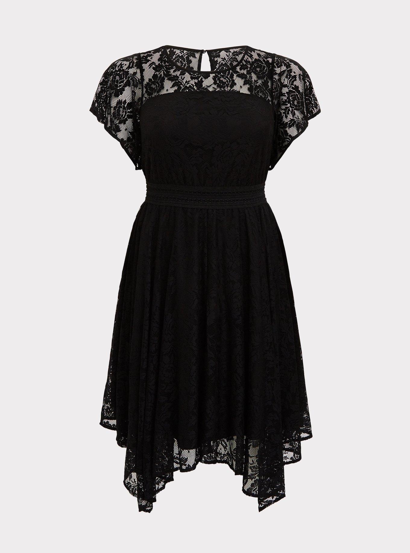 contrast lace flowy dress Long Sleeve Contrast Lace V-Neck Dress