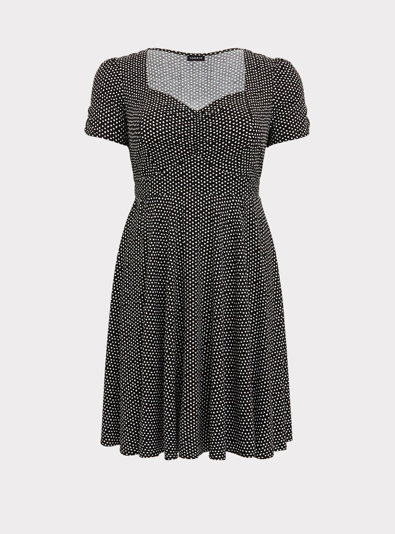 Torrid black polka shops dot dress