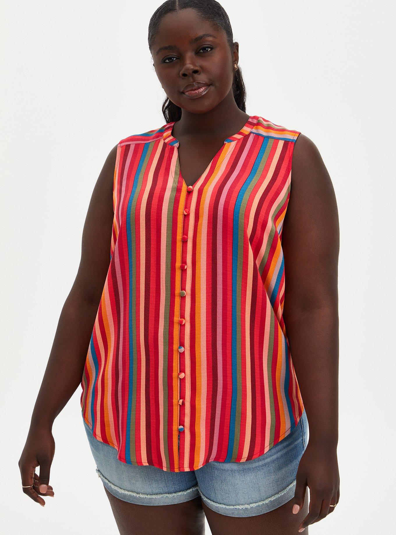 Gauze blouses best sale plus size