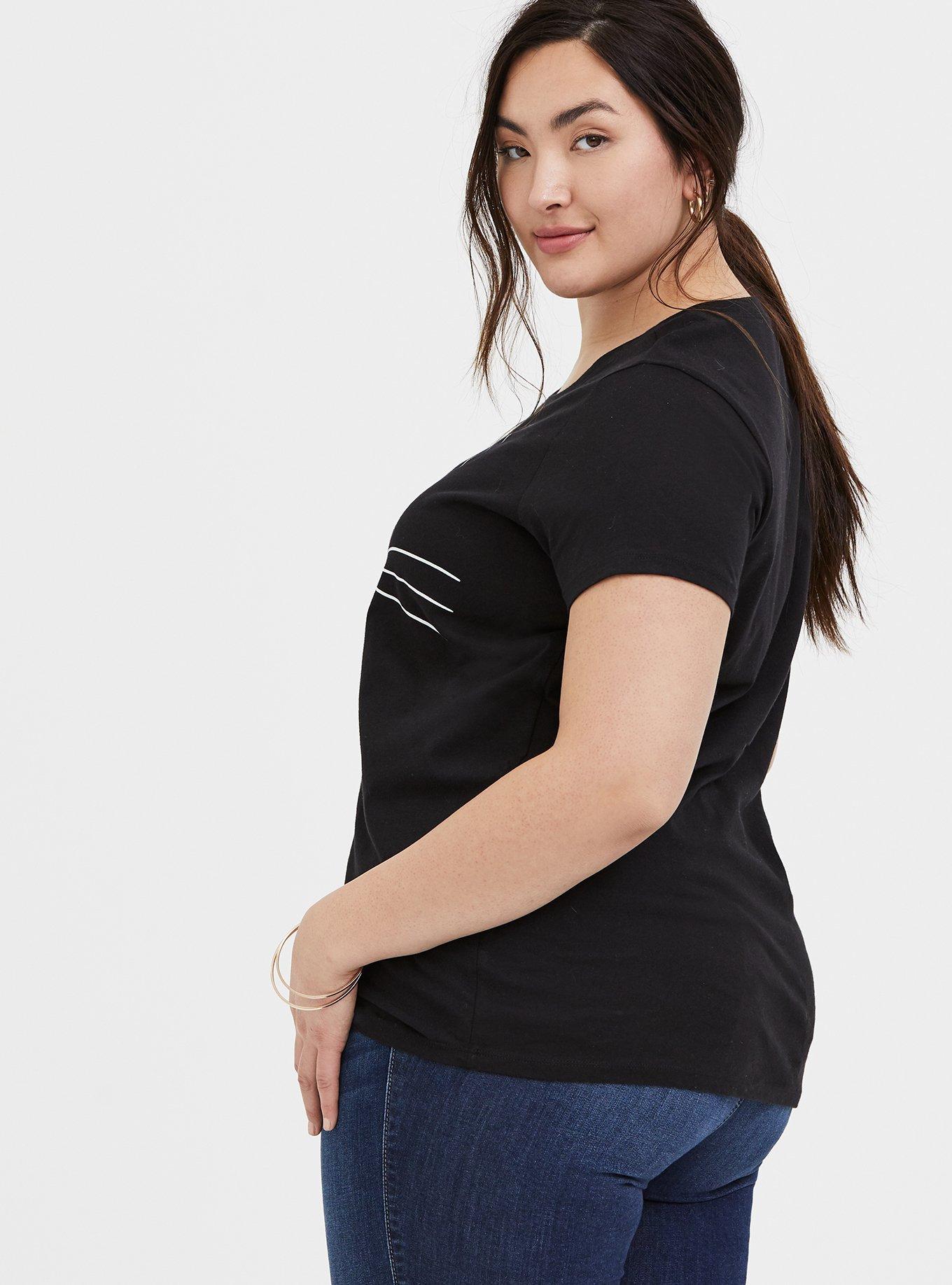 Plus Size - Sailor Moon Luna Black Crew Tee - Torrid