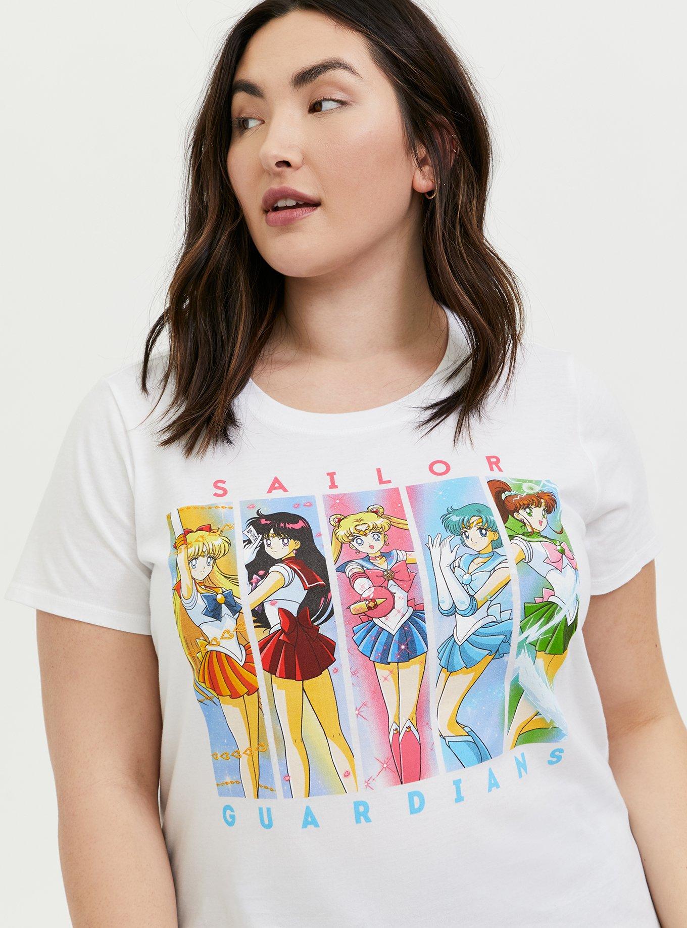 Plus Size - Sailor Moon Guardians White Crew Tee - Torrid