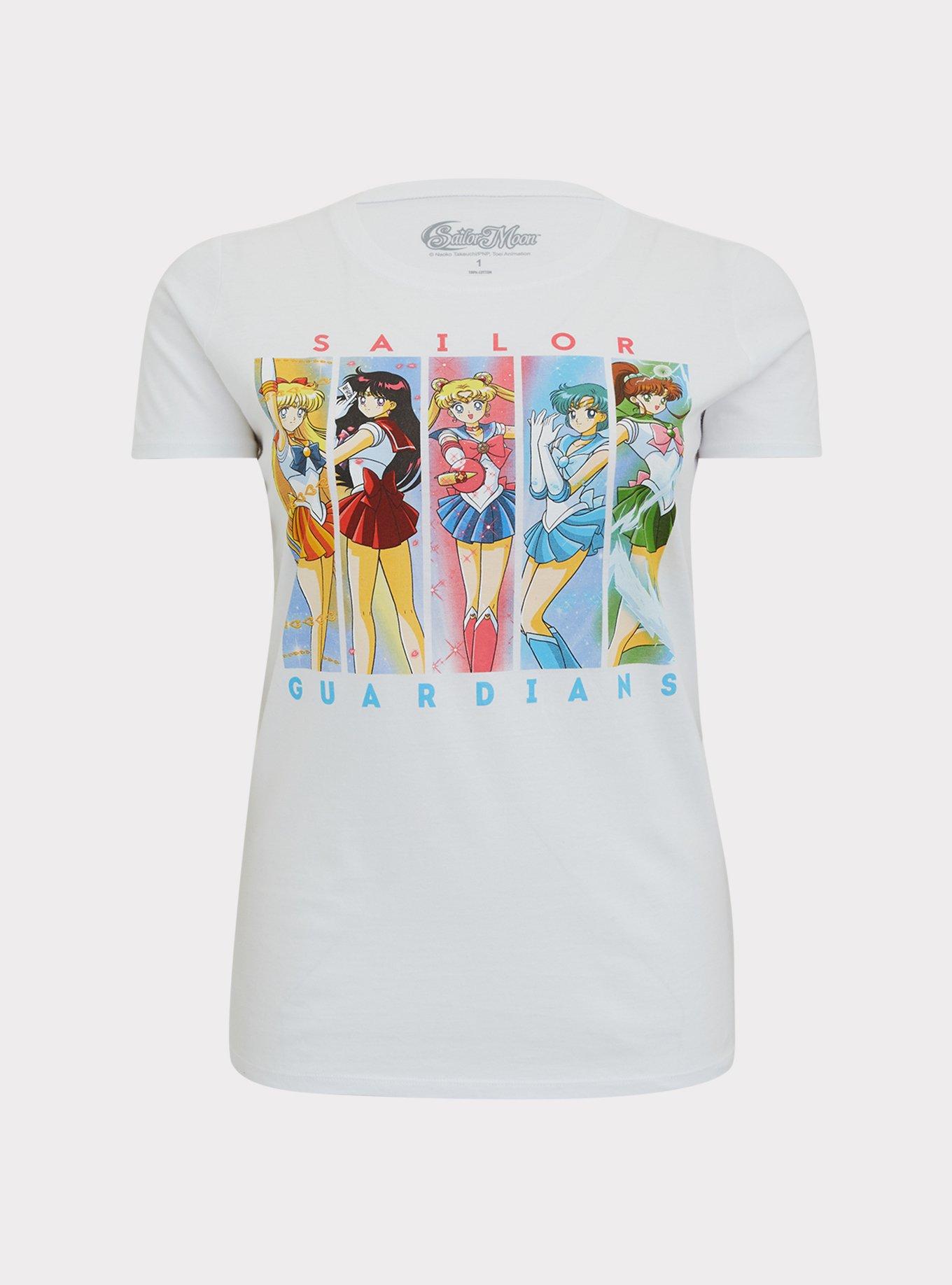 Sailor Moon Guardians White Crew Tee, , hi-res