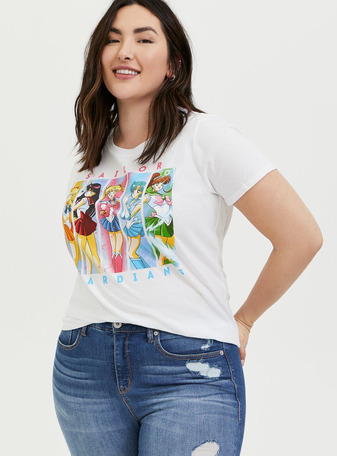 Sailor Moon Guardians White Crew Tee, , hi-res