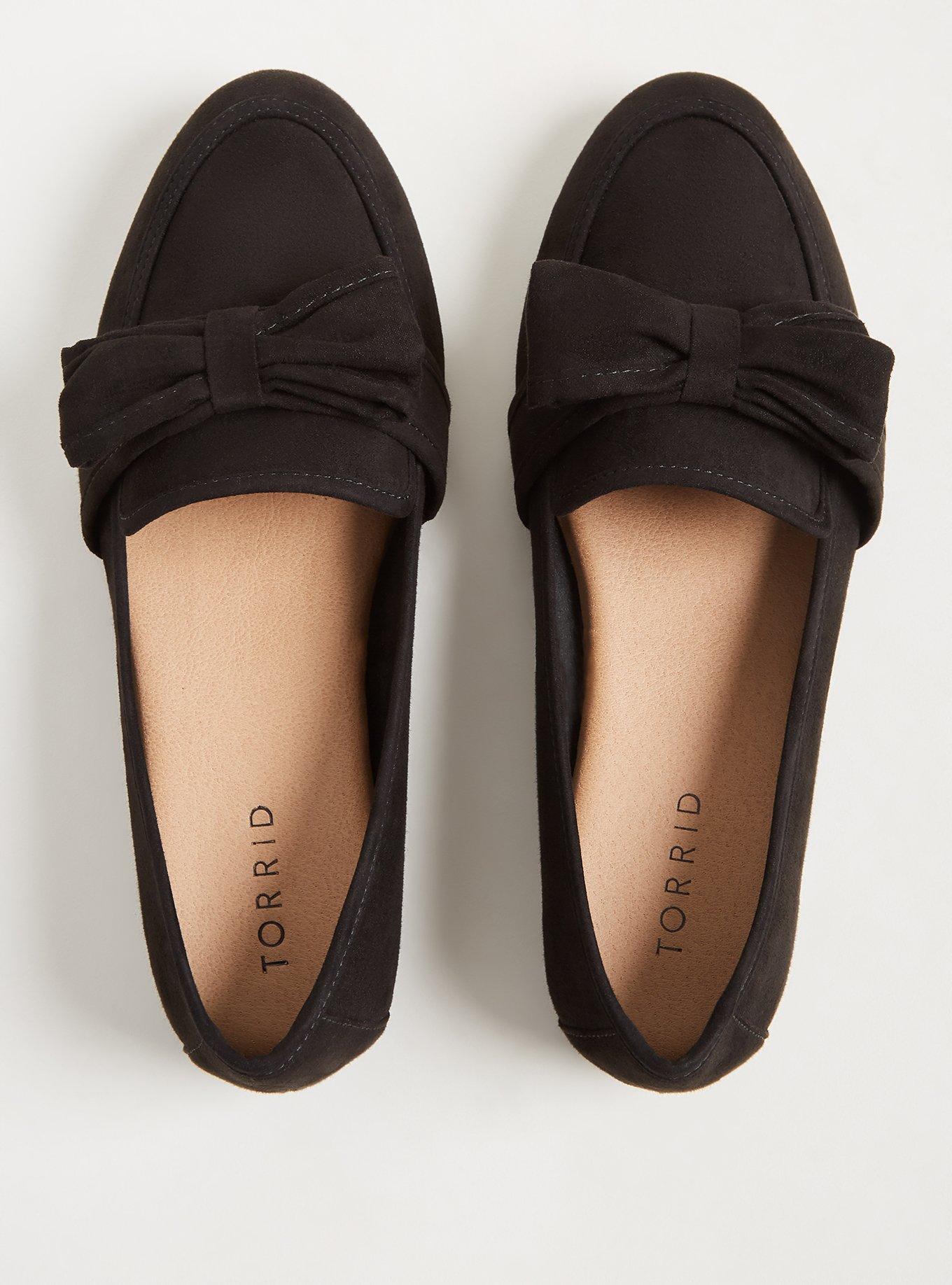 Bow Detail Loafer (WW), BLACK, alternate
