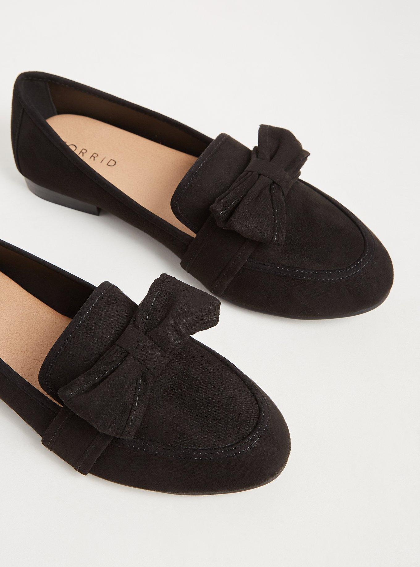 Bow Detail Loafer (WW), BLACK, alternate