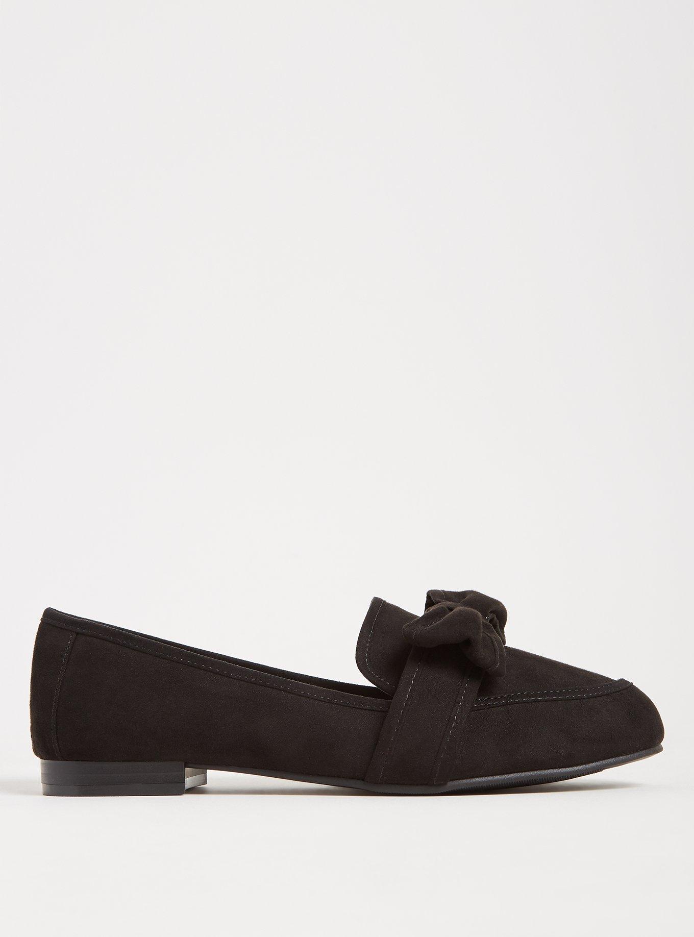 Bow Detail Loafer (WW), BLACK, alternate