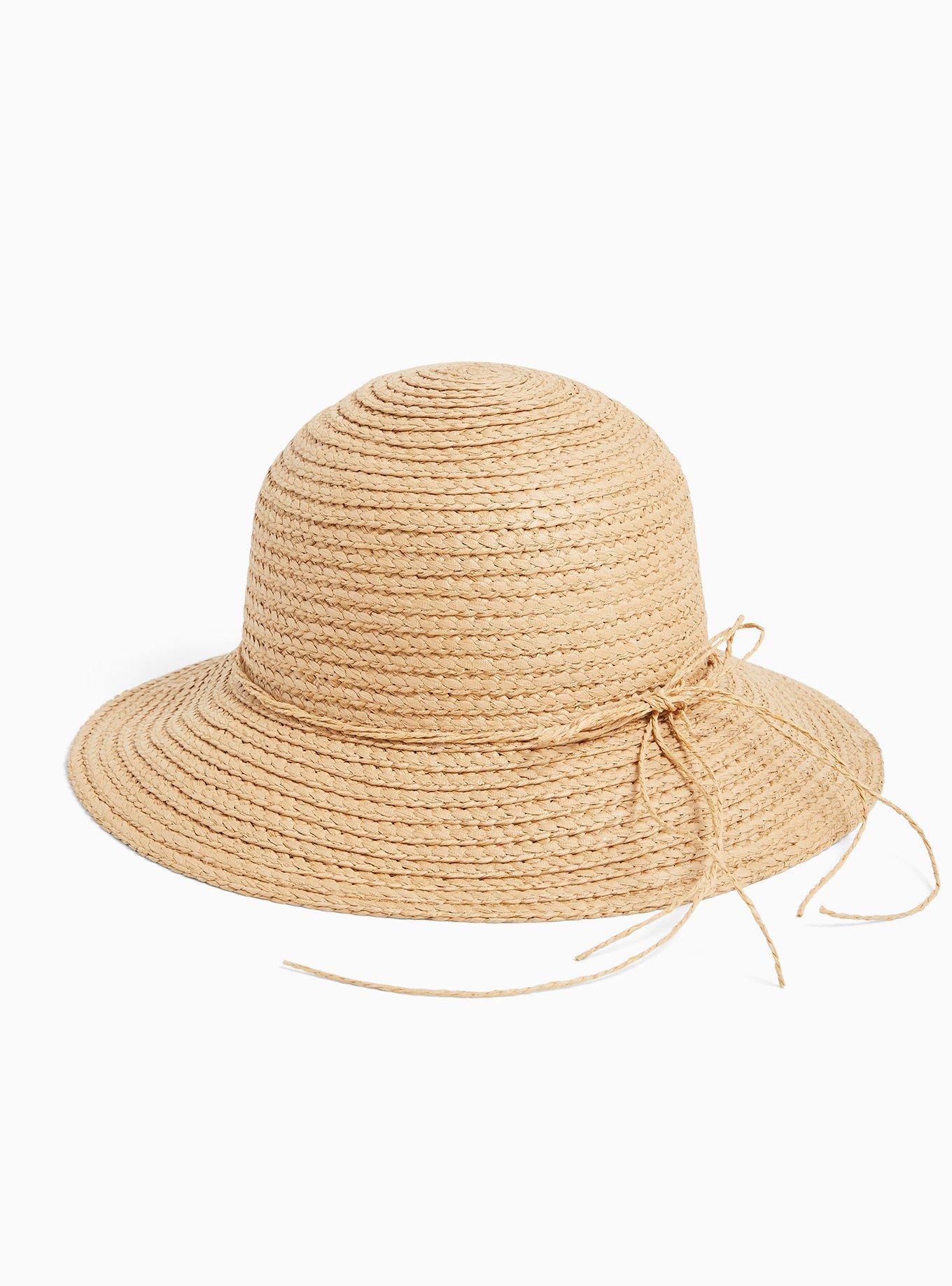 Plus Size - Tan Straw Bucket Hat - Torrid