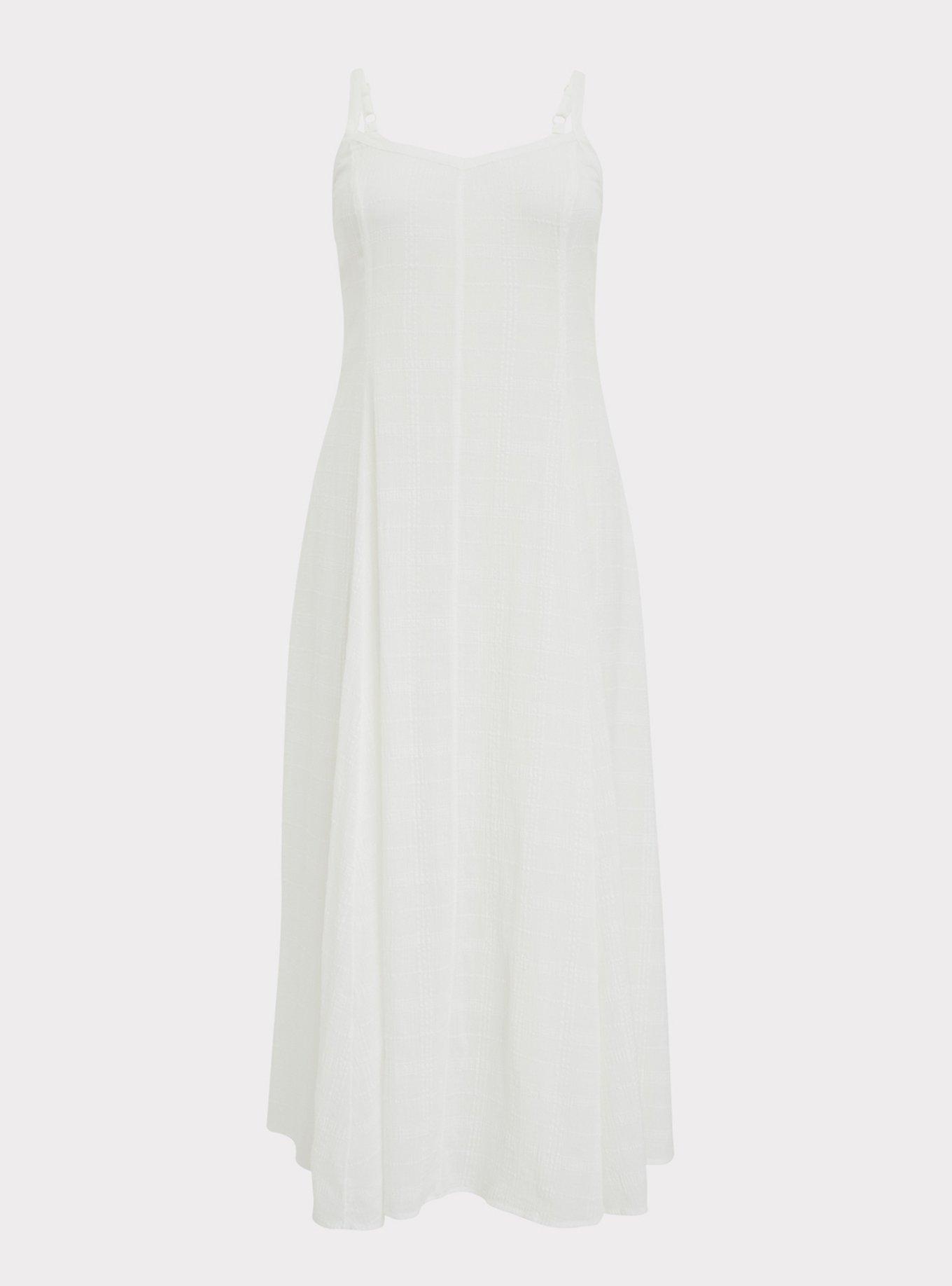 Plus Size - Maxi Cotton Textured Trapeze Dress - Torrid