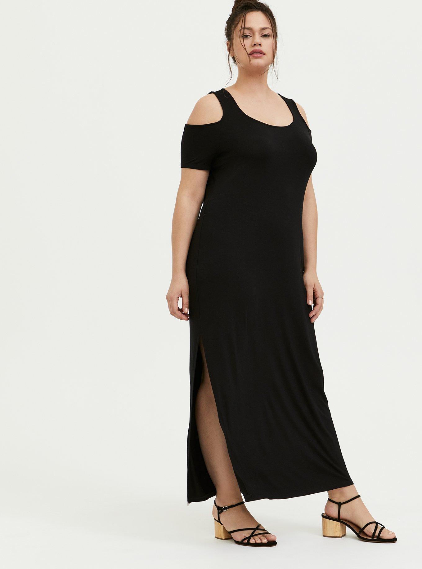 Torrid long shop black dress