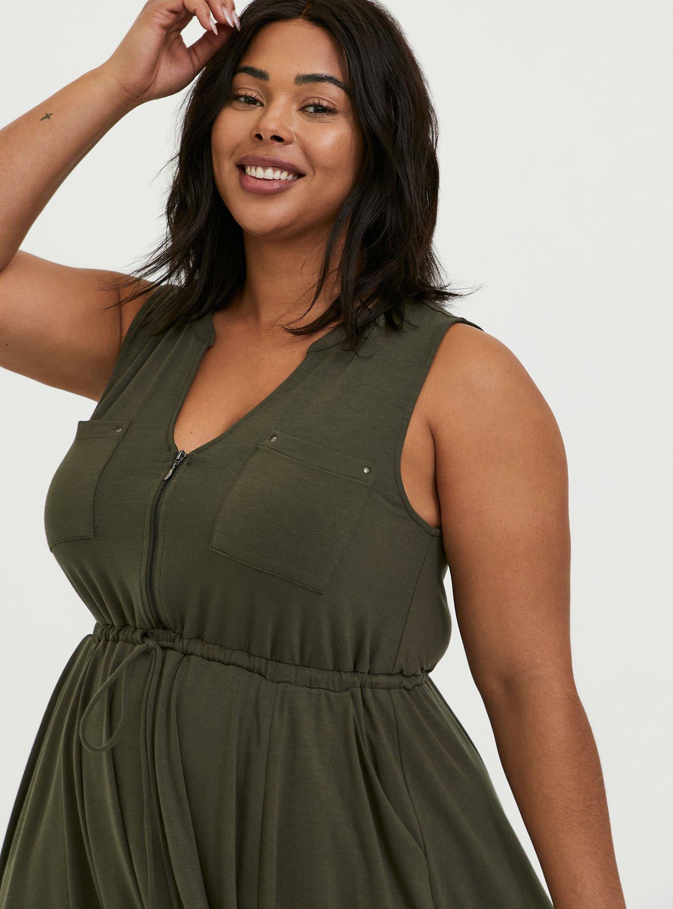 jersey shirt dress plus size Fresh Produce Clothes | Sanibel Dress | Plus Size | 1X | Black | Women's | Made in the USA