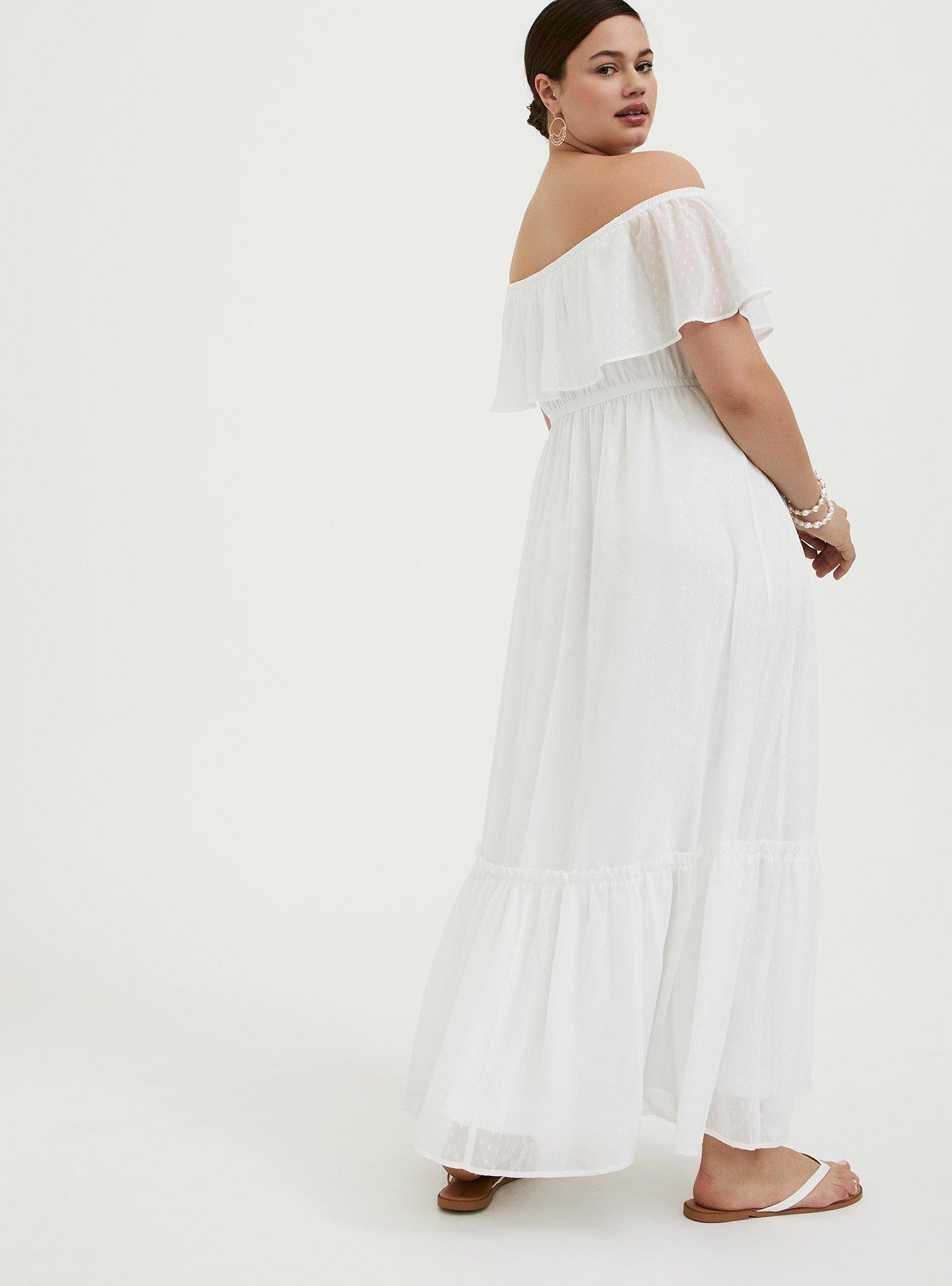 Torrid white 2025 maxi dress