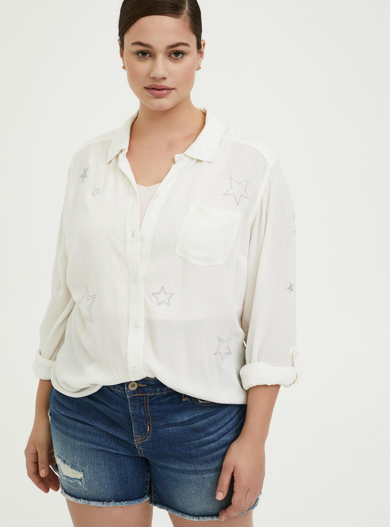 Torrid hot sale white shirt