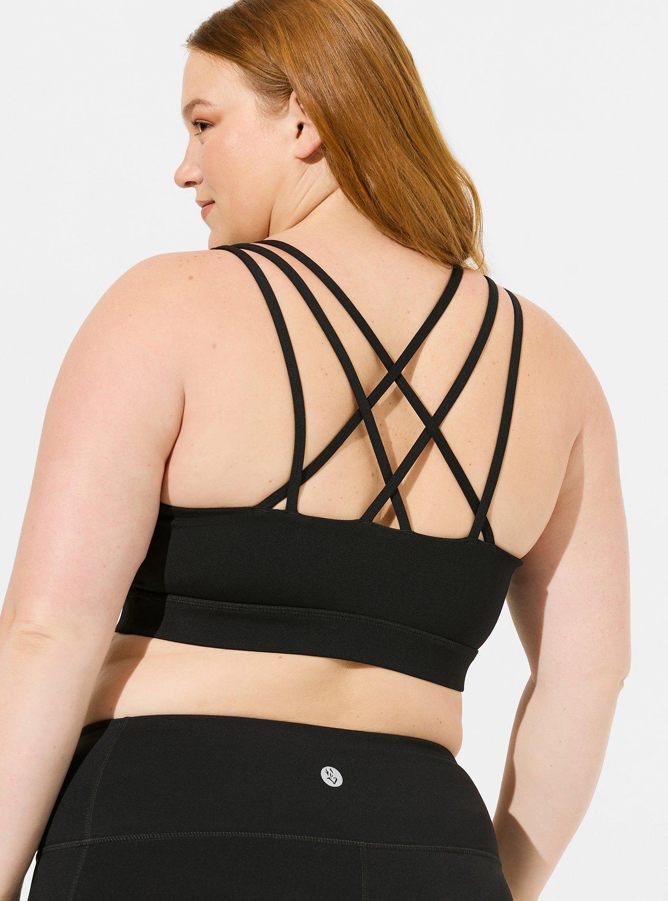 Plus Size - Low-Impact Wireless Lattice Back Active Sports Bra - Torrid