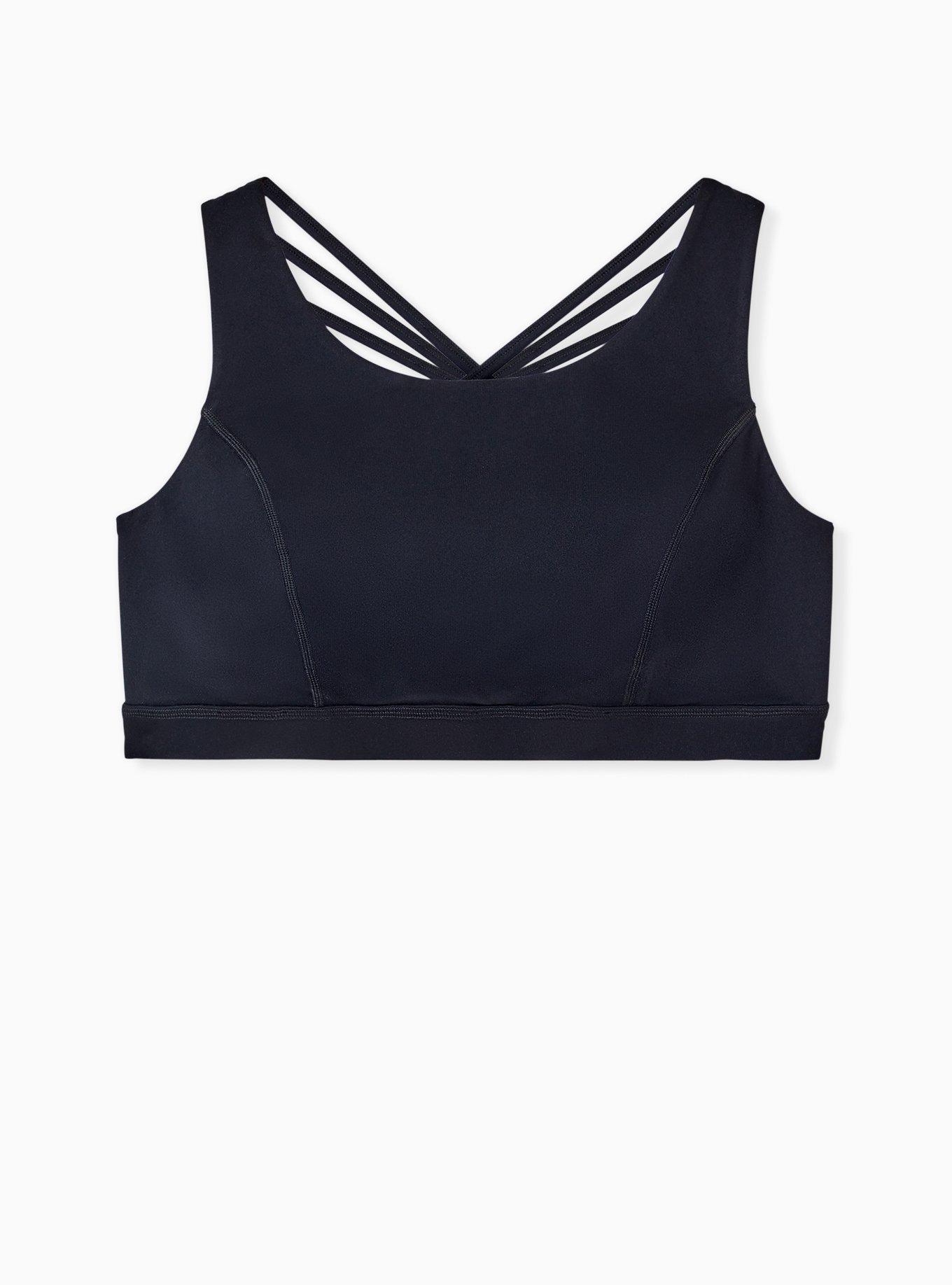 Plus Size - Low-Impact Wireless Lattice Back Active Sports Bra